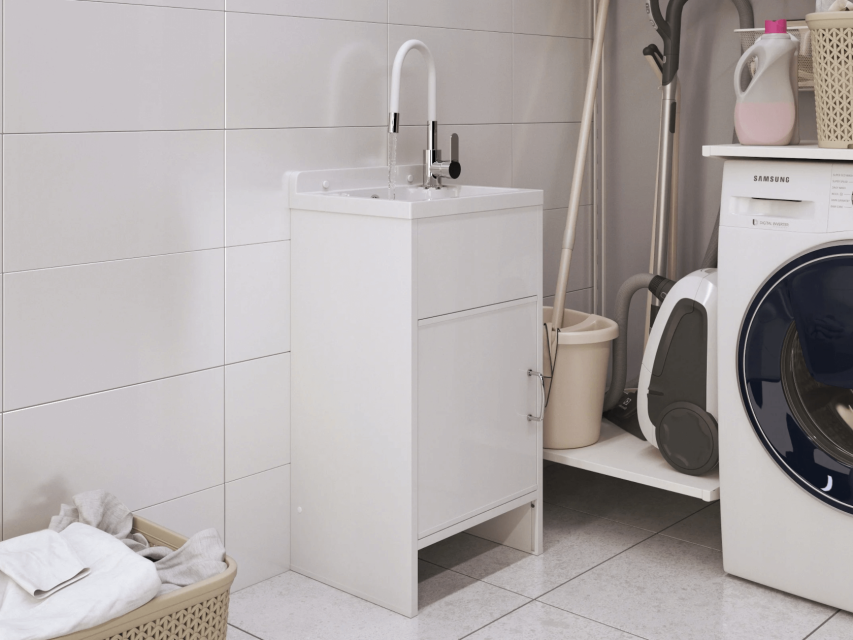 Zlew gospodarczy w pralni