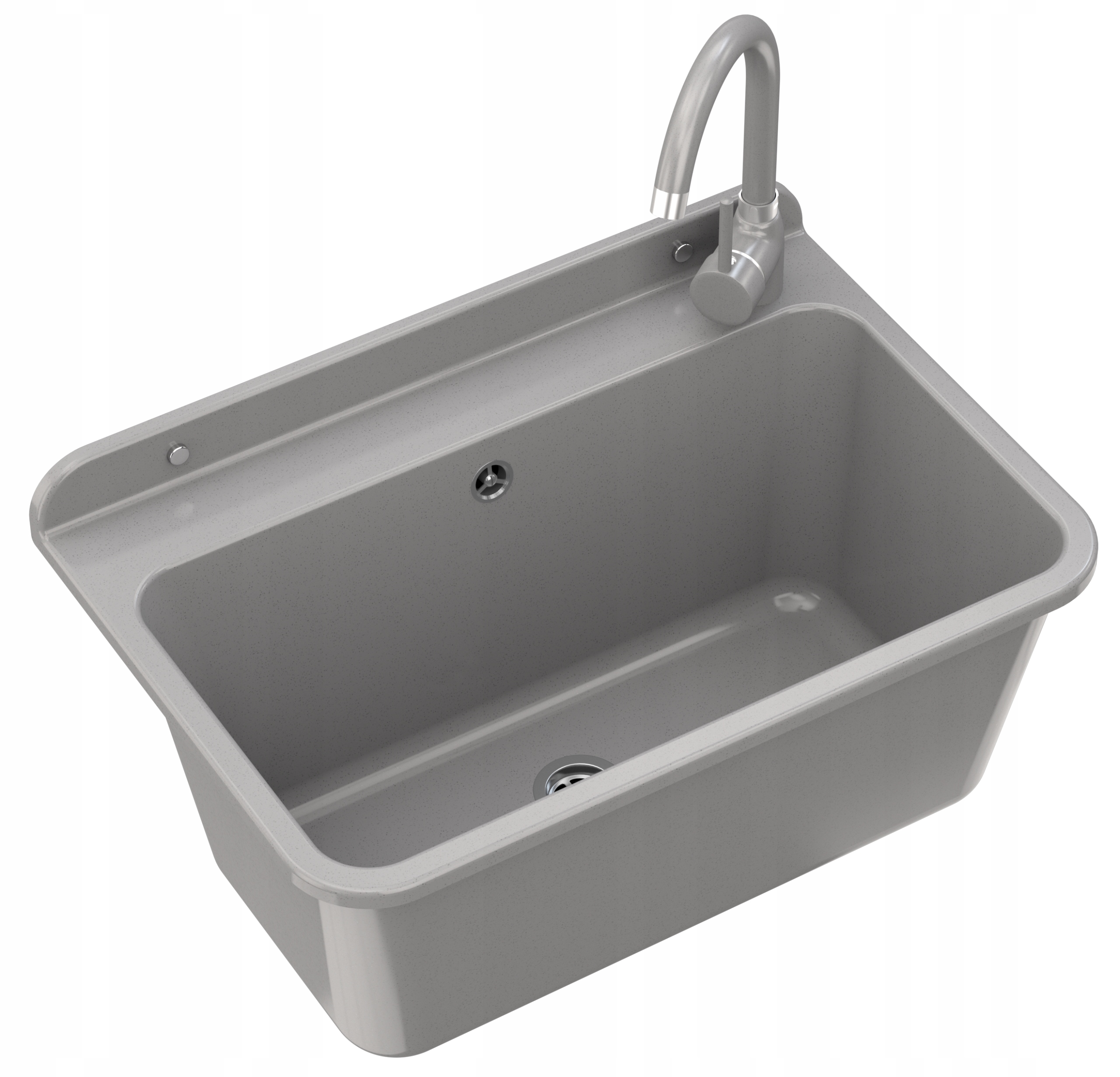 ZLEW GOSPODARCZY SZARY BATERIA GARAŻ PRALNIA