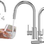 BATERIA KUCHENNA WYCIĄGANA WYLEWKA CHROM KRAN STALOWY KUCHENNY LOSETO