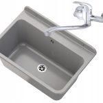 ZLEW GOSPODARCZY SZARY BATERIA GARAŻ ŚCIENNA