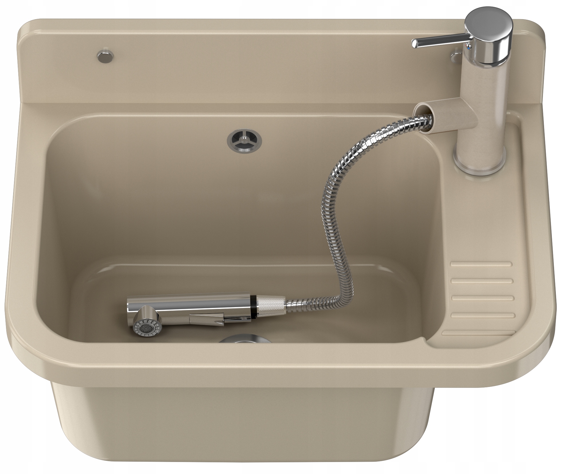 ZLEW GOSPODARCZY BEŻ KOMORA PRALNIA GARAŻ BATERIA