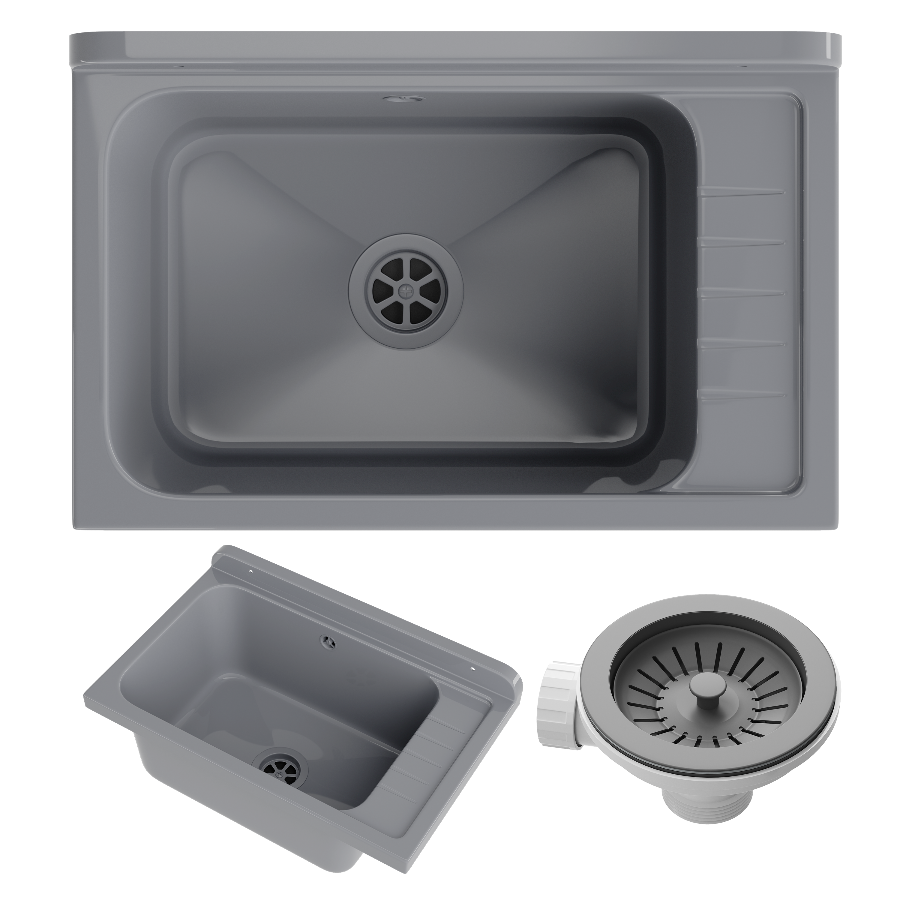 ZLEW GOSPODARCZY TECHNICZNY KOMORA SZARA PRALNIA GARAŻ KOTŁOWNIA MONZA