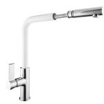 KRAN KUCHENNY WYCIĄGANY DO ZLEWU BIAŁY LINEA