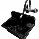 ZLEW GOSPODARCZY KOMORA DUŻA BATERIA CZARNY FLEX