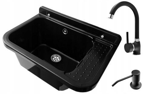 ZLEW GOSPODARCZY KOMORA PRALNICZA BATERIA DOZOWNIK