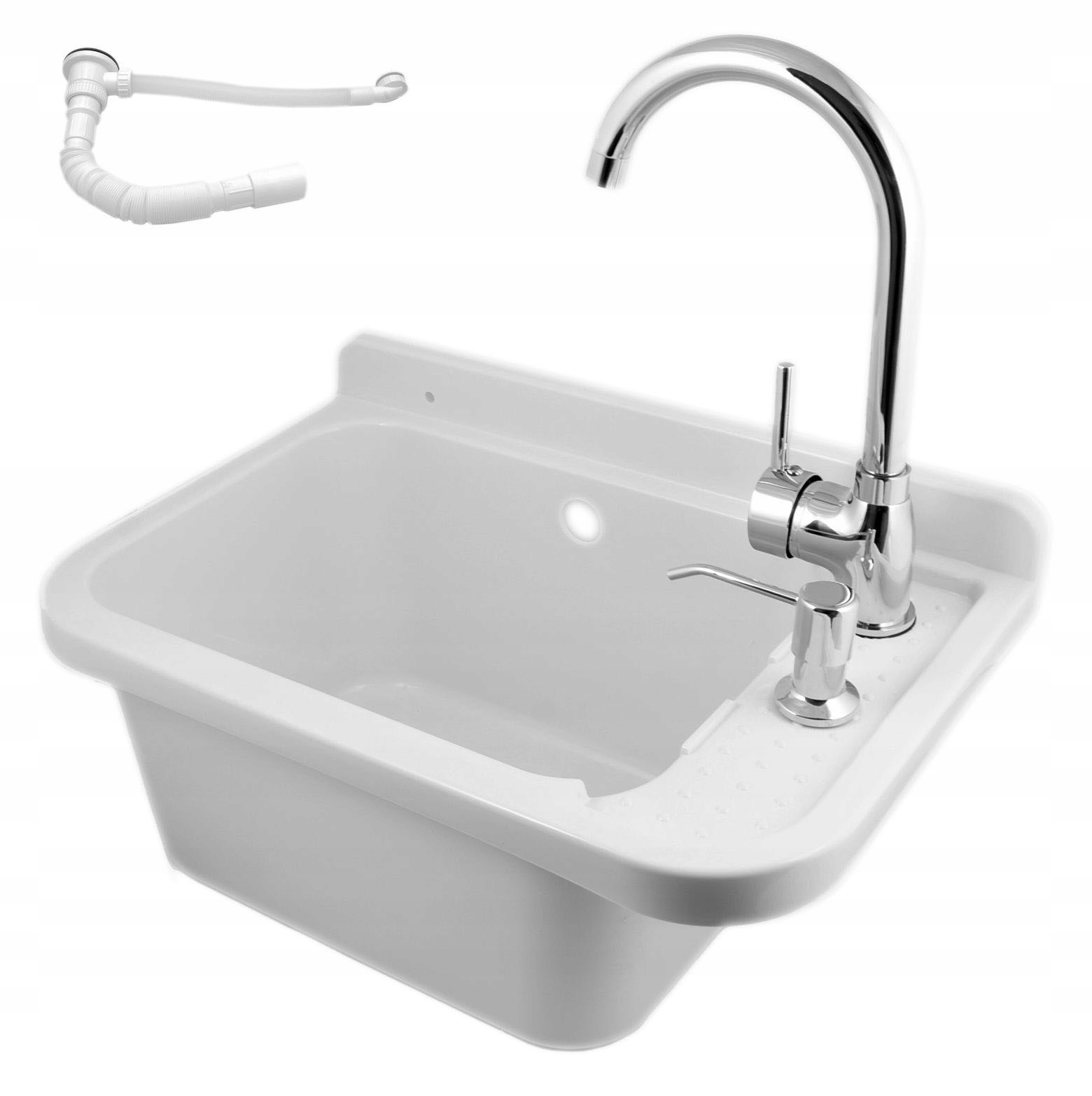 ZLEW GOSPODARCZY KOMORA PRALNIA+BATERIA WYSOKA+DOZ