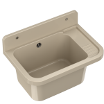 ZLEW GOSPODARCZY KOMORA PRALNICZA BEŻOWA SYFON TECHNICZNY GARAŻ