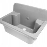 ZLEW GOSPODARCZY KOMORA PRALNICZA SZARA SYFON