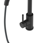 BATERIA KUCHENNA WYCIĄGANA WYLEWKA CZARNA KRAN KUCHENNY STALOWY LOSETO