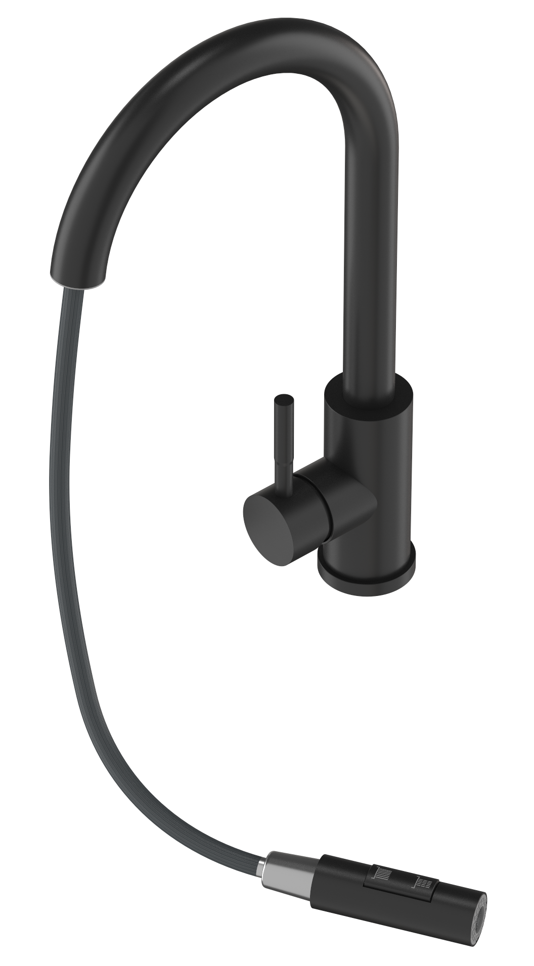 BATERIA KUCHENNA WYCIĄGANA WYLEWKA CZARNA KRAN KUCHENNY STALOWY LOSETO