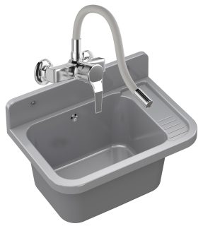 ZLEW GOSPODARCZY KOMORA BATERIA SZARA FLEX