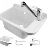 ZLEW GOSPODARCZY KOMORA PRALNIA+ BATERIA WYCIĄGANA