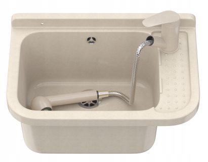 ZLEW GOSPODARCZY KOMORA PRALNICZA BATERIA WYCIĄG