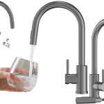 BATERIA KUCHENNA WYCIĄGANA WYLEWKA GUN GREY KRAN STALOWY LOSETO METALIK