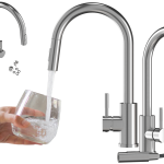 BATERIA KUCHENNA WYCIĄGANA WYLEWKA INOX KRAN STALOWY KUCHENNY LOSETO CHROM