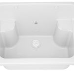 ZLEW GOSPODARCZY KOMORA PRALNICZA BIAŁA SYFON