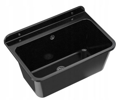 ZLEW GOSPODARCZY GARAŻ PRALNIA KOMORA CZARNA SYFON