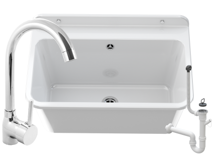 ZLEW GOSPODARCZY KOMORA GARAŻ BATERIA WYCIĄGANA