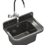 ZLEW GOSPODARCZY KOMORA BATERIA CZARNY FLEX